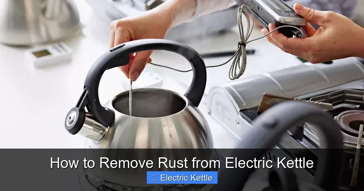 How to Remove Rust from Electric Kettle