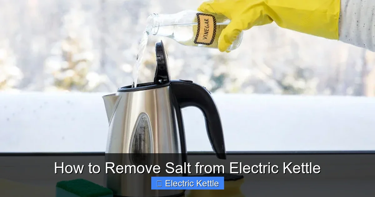 How to Remove Salt from Electric Kettle