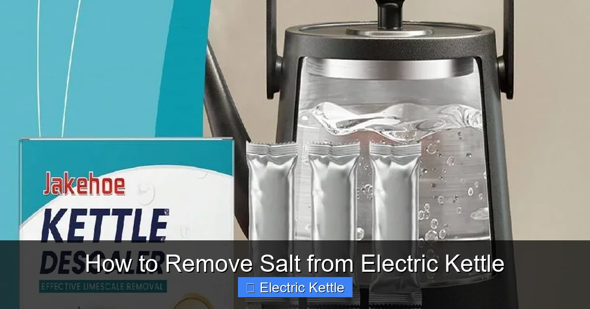 How to Remove Salt from Electric Kettle