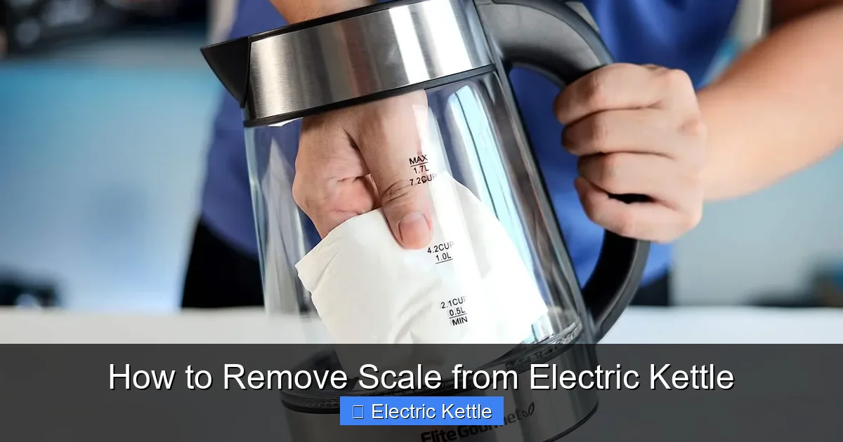 How to Remove Scale from Electric Kettle
