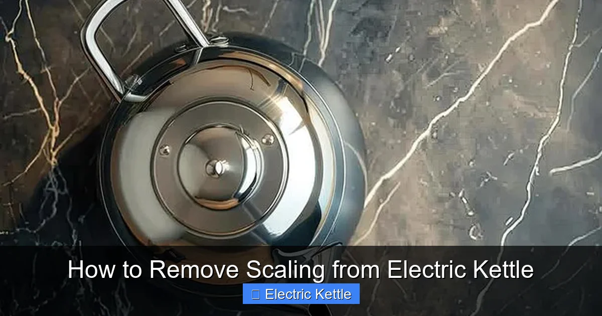 How to Remove Scaling from Electric Kettle