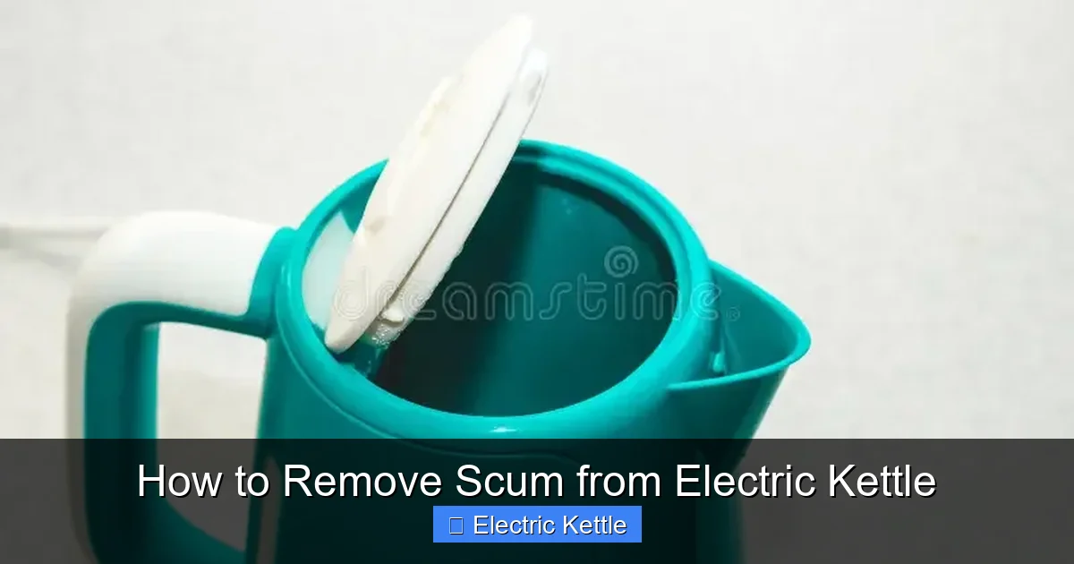 How to Remove Scum from Electric Kettle