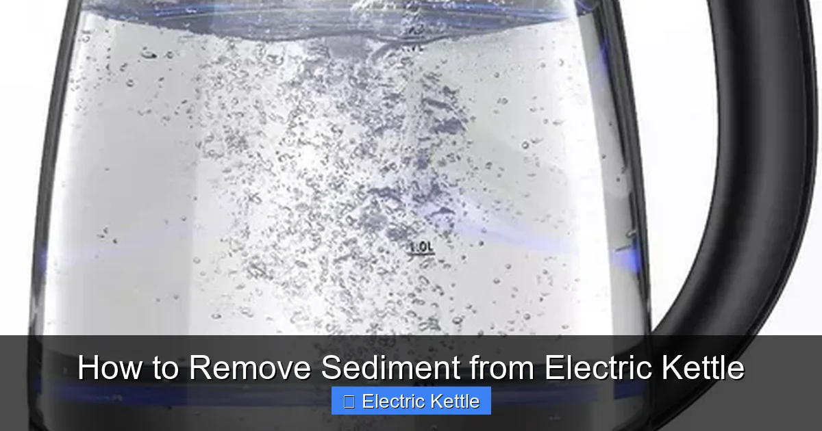 How to Remove Sediment from Electric Kettle