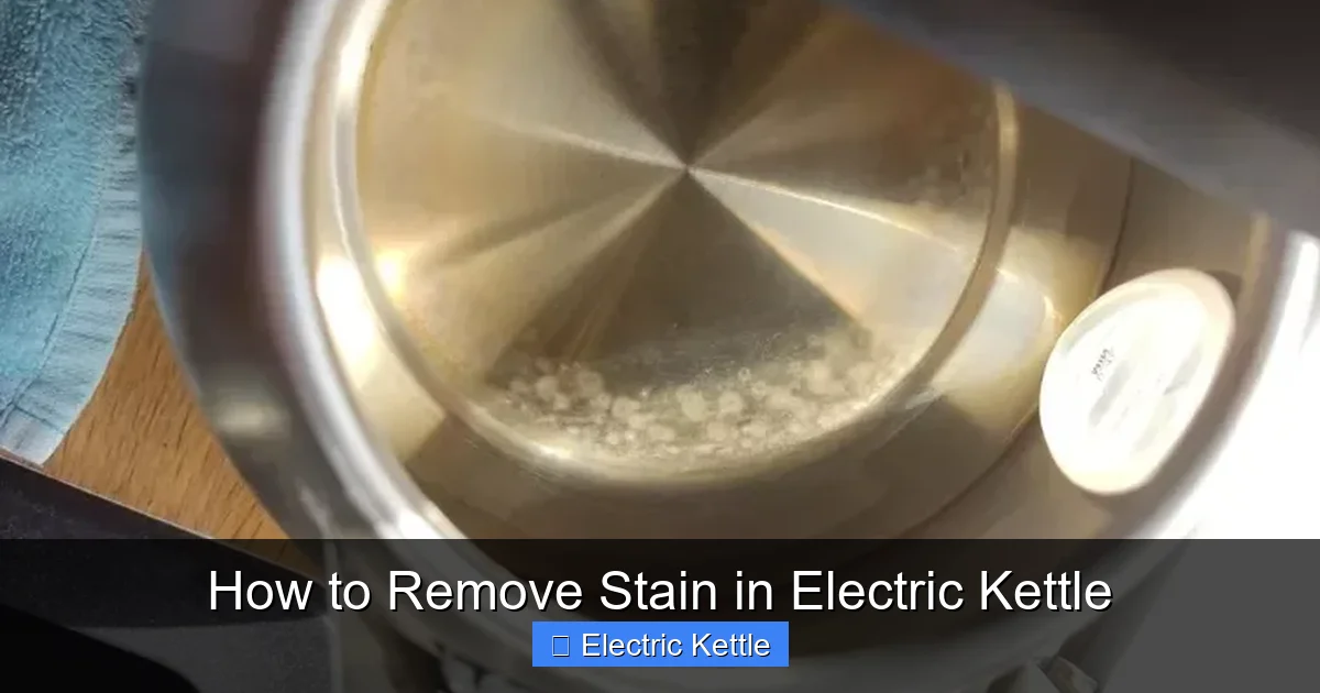 How to Remove Stain in Electric Kettle