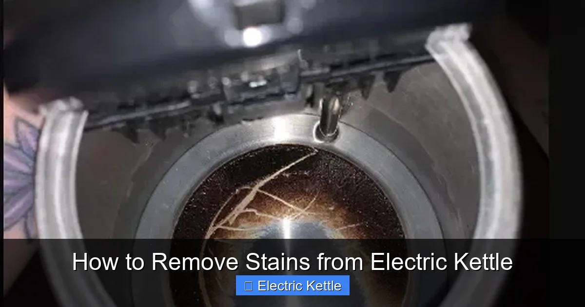 How to Remove Stains from Electric Kettle