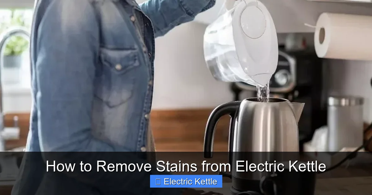 How to Remove Stains from Electric Kettle