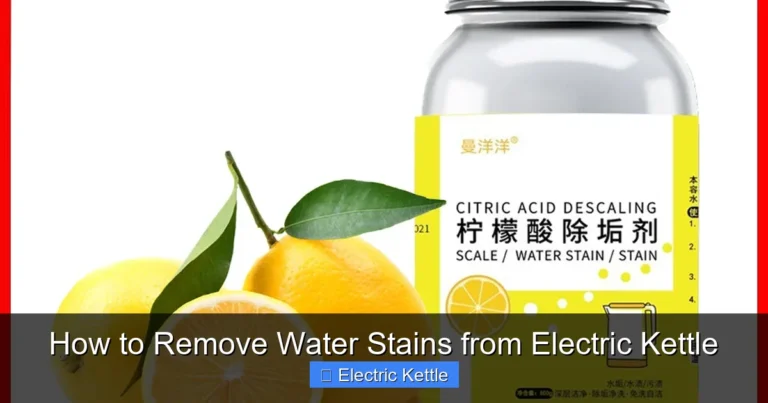 How to Remove Water Stains from Electric Kettle