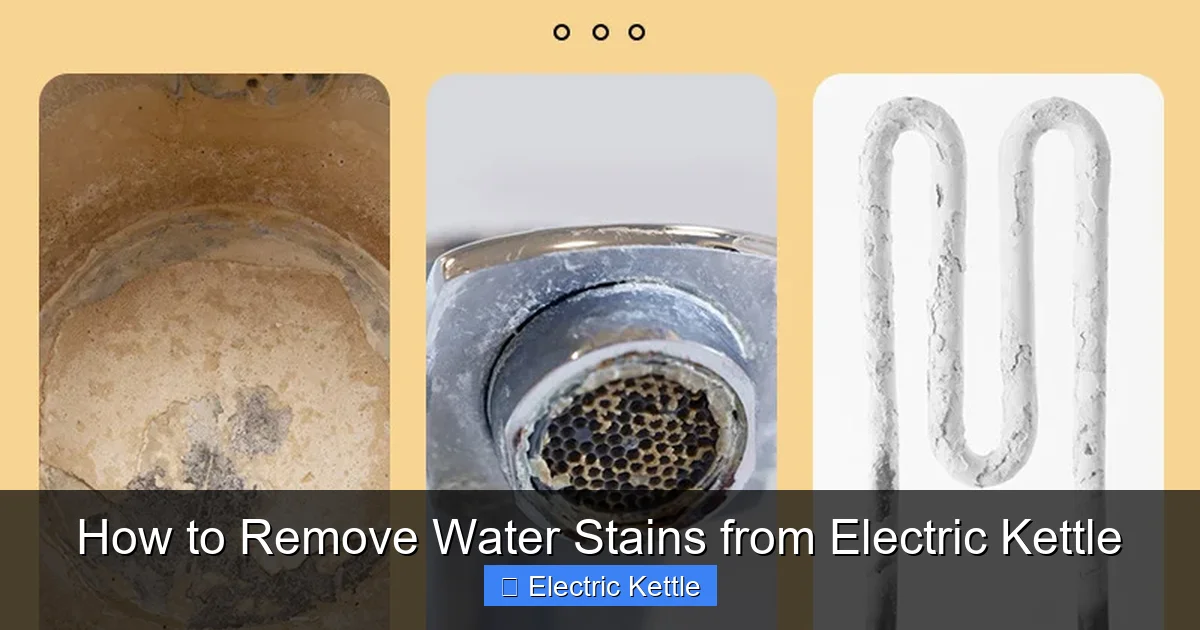 How to Remove Water Stains from Electric Kettle