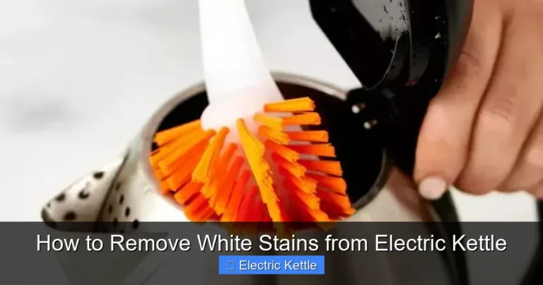 How to Remove White Stains from Electric Kettle