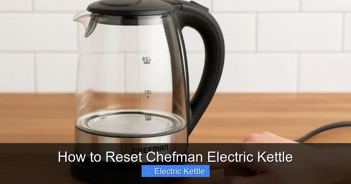 How to Reset Chefman Electric Kettle