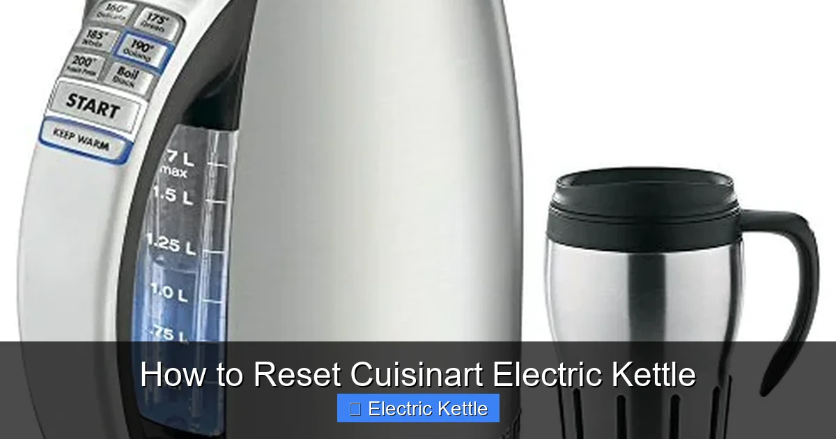 How to Reset Cuisinart Electric Kettle