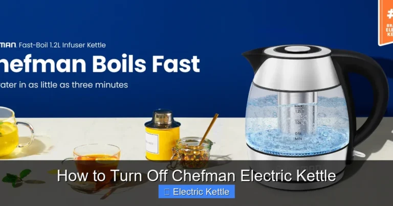 How to Turn Off Chefman Electric Kettle