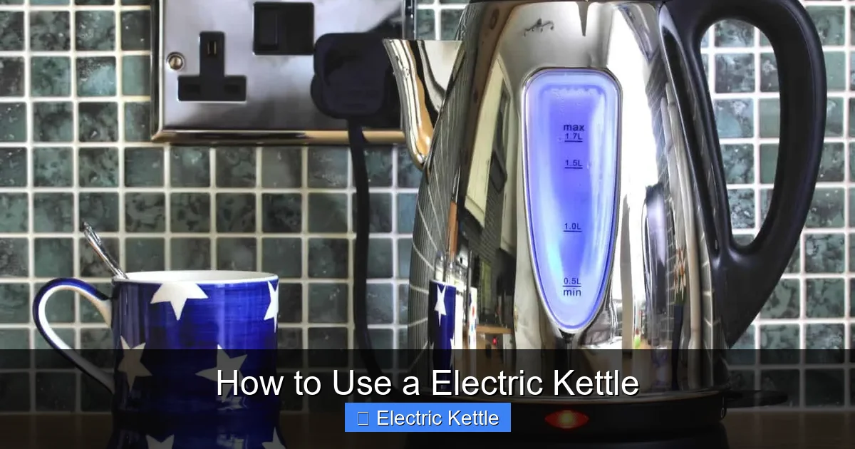 How to Use a Electric Kettle