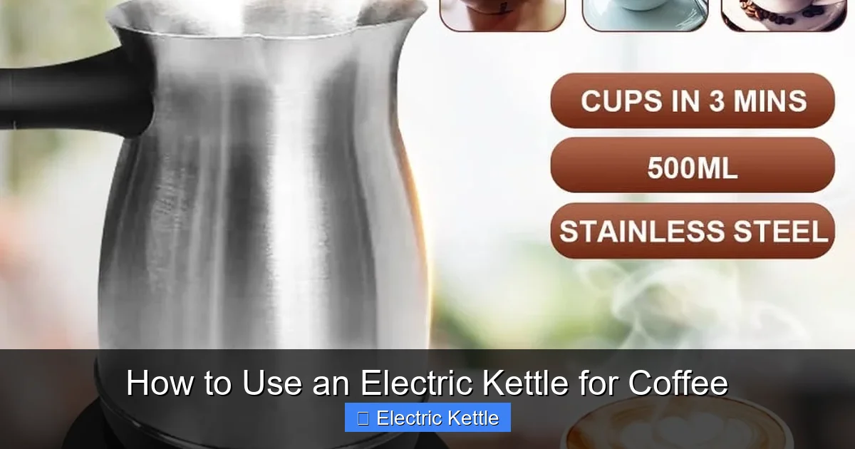 How to Use an Electric Kettle for Coffee