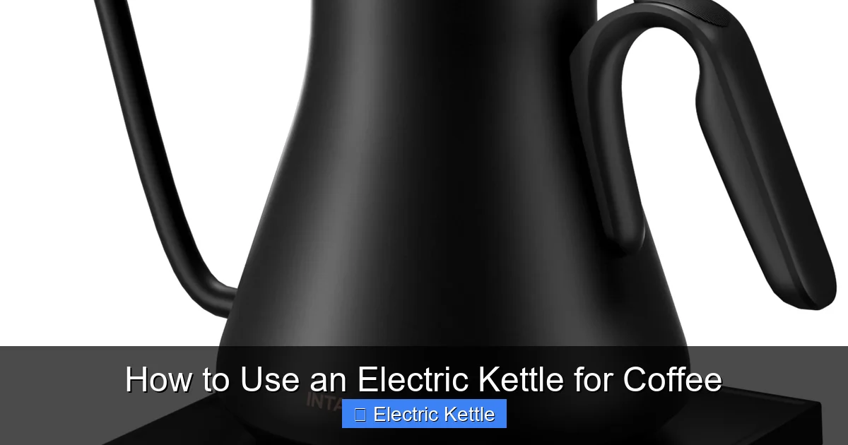 How to Use an Electric Kettle for Coffee