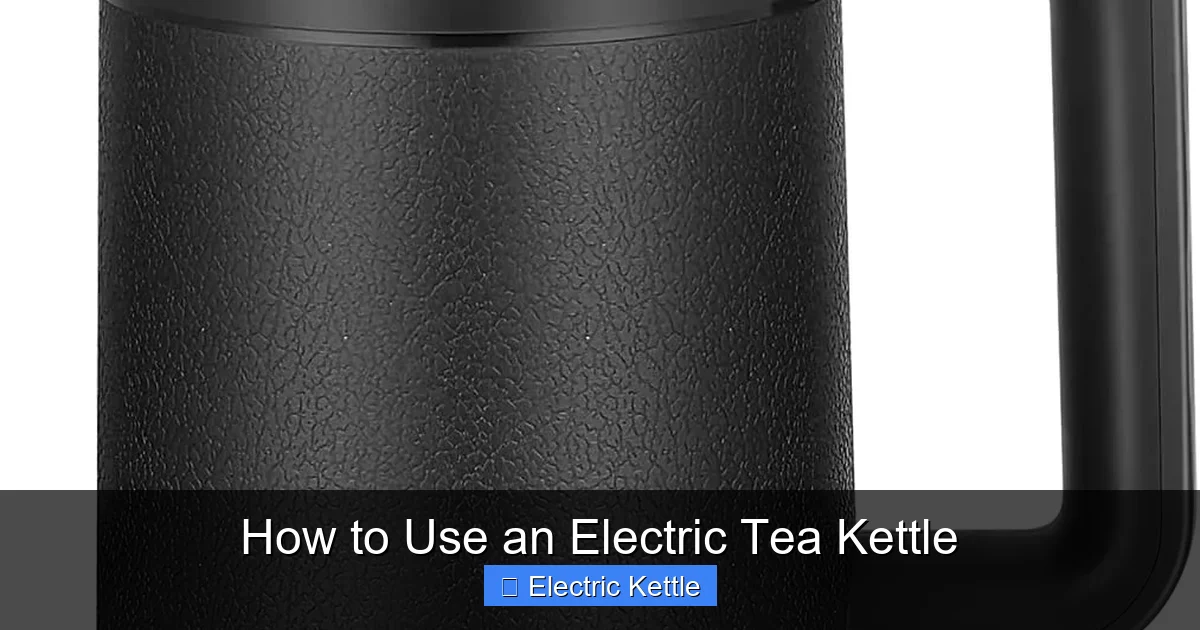 How to Use an Electric Tea Kettle