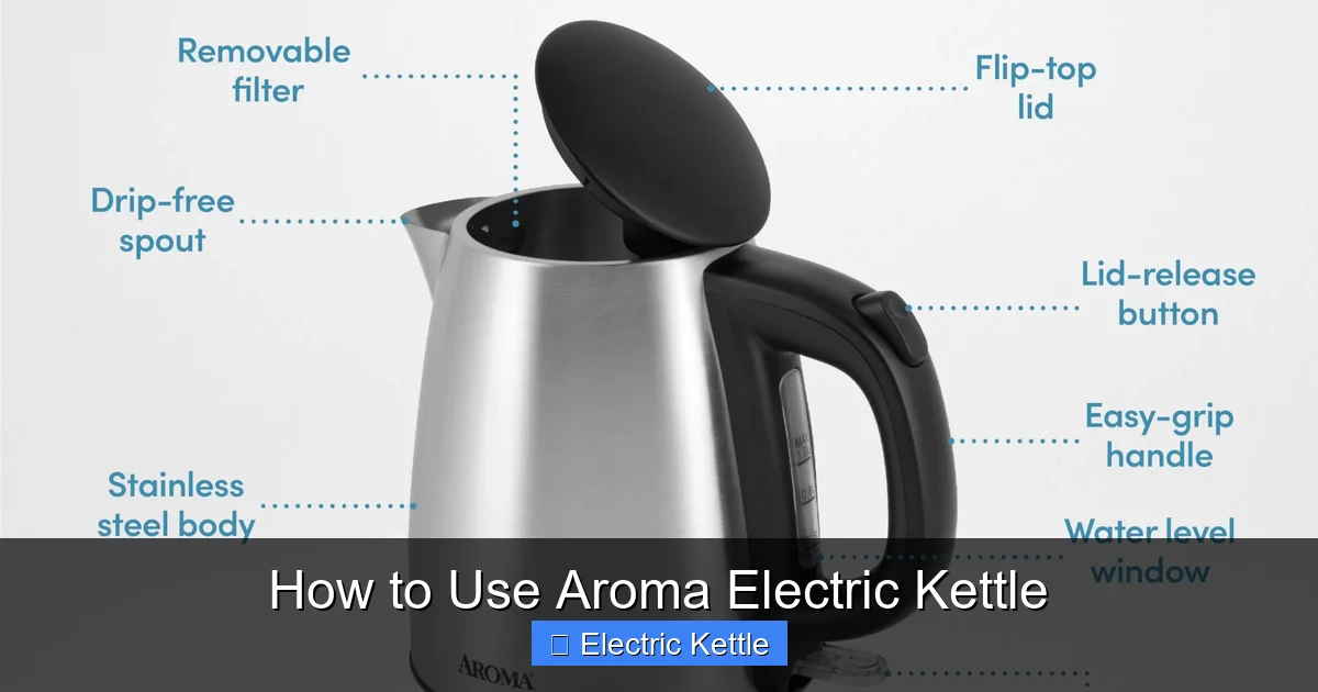 How to Use Aroma Electric Kettle