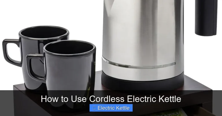 How to Use Cordless Electric Kettle