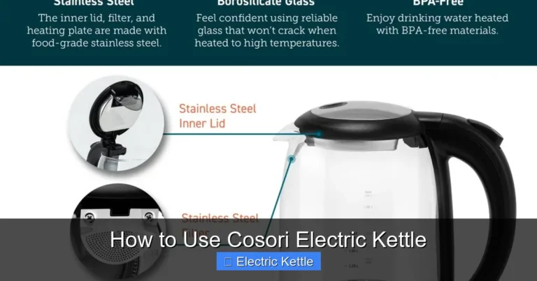 How to Use Cosori Electric Kettle