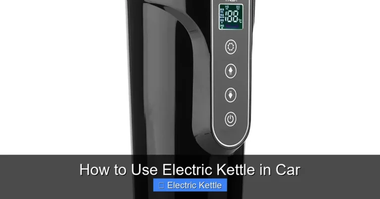 How to Use Electric Kettle in Car
