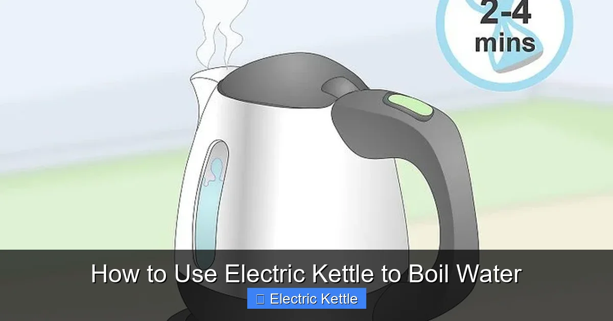How to Use Electric Kettle to Boil Water