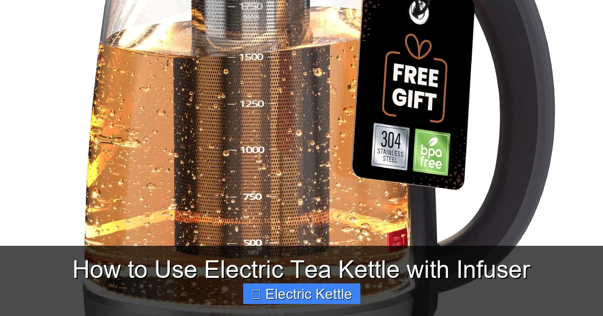 How to Use Electric Tea Kettle with Infuser