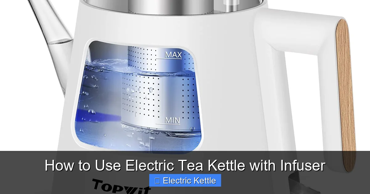 How to Use Electric Tea Kettle with Infuser