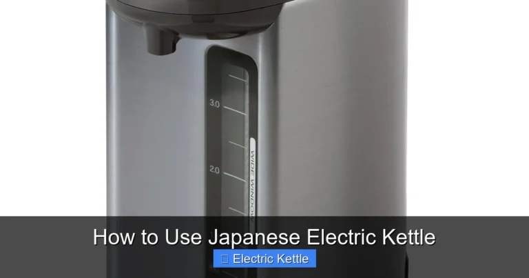 How to Use Japanese Electric Kettle