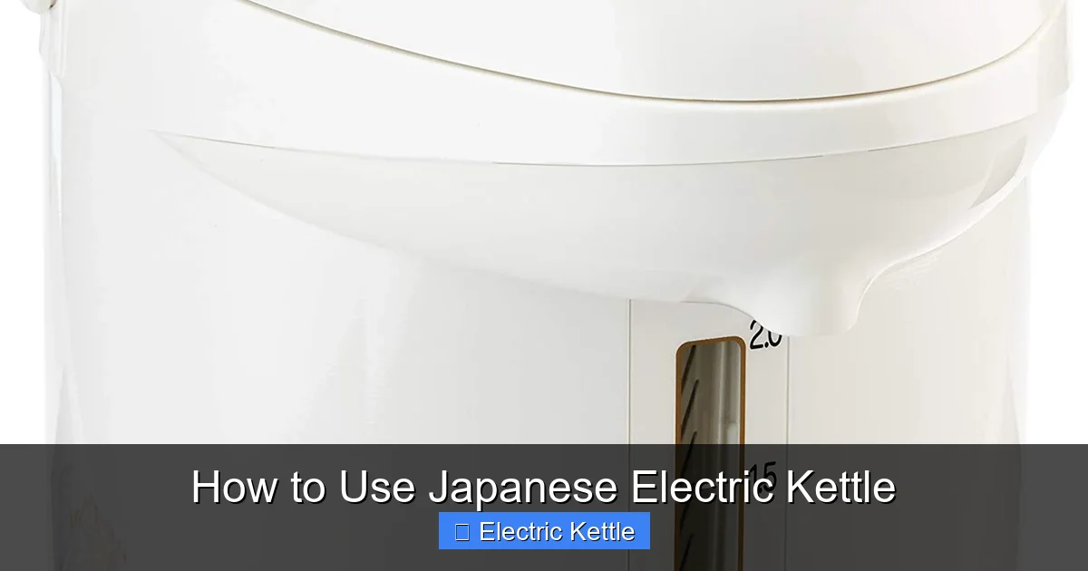 How to Use Japanese Electric Kettle