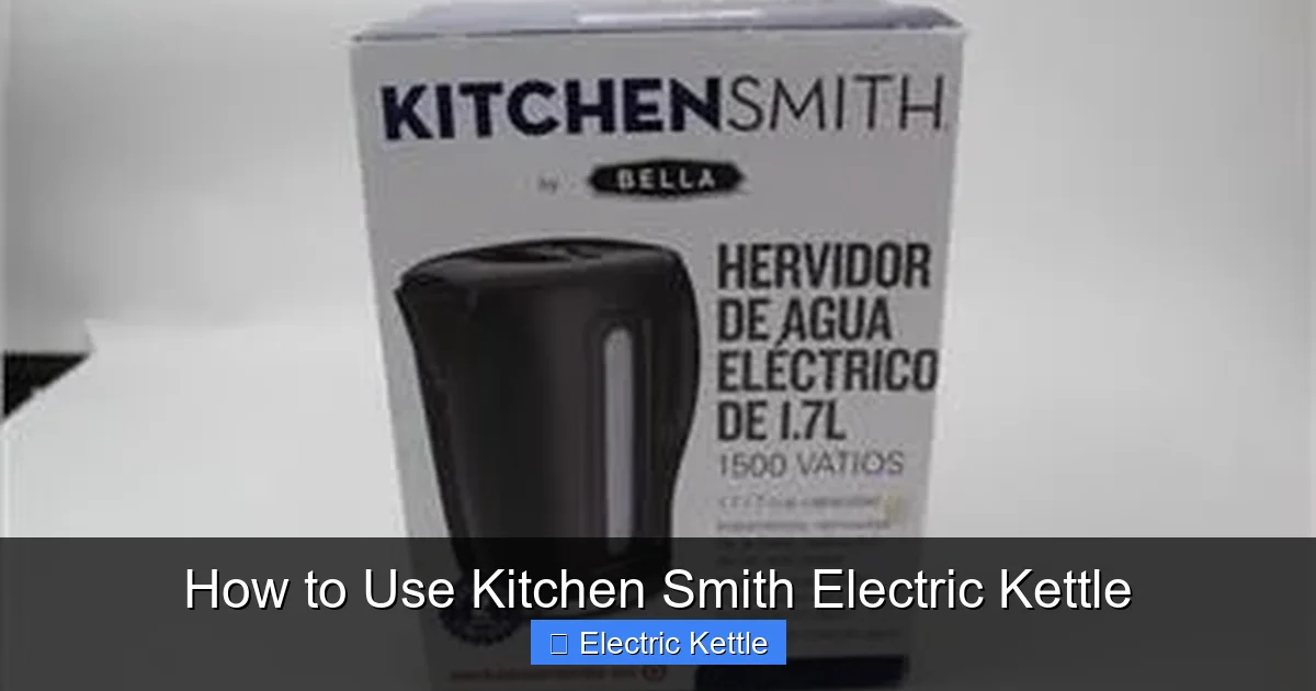 How to Use Kitchen Smith Electric Kettle