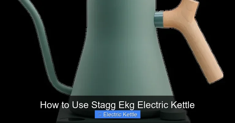 How to Use Stagg Ekg Electric Kettle