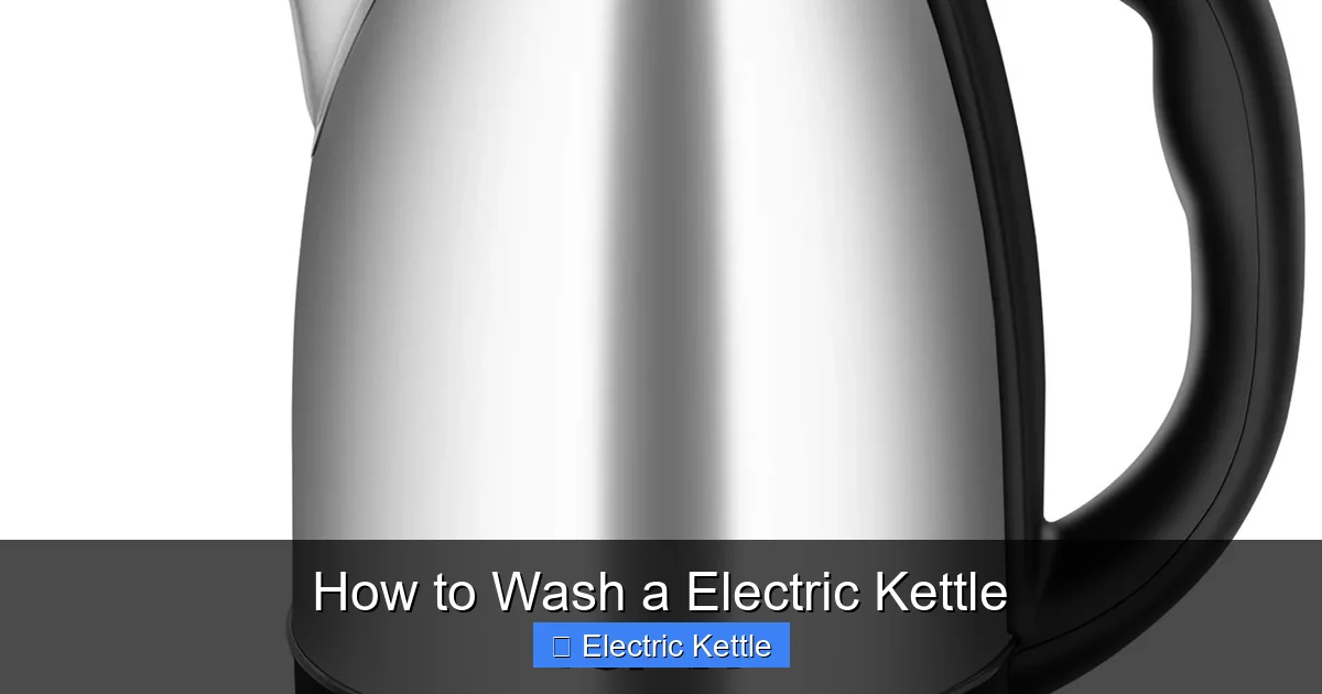 How to Wash a Electric Kettle