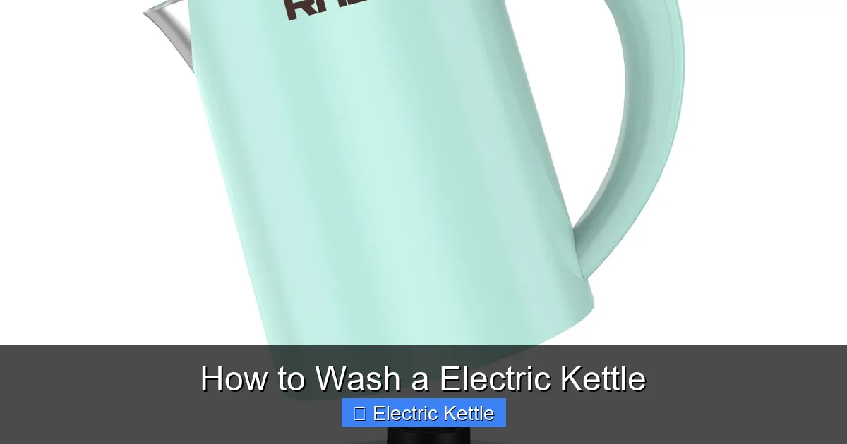 How to Wash a Electric Kettle