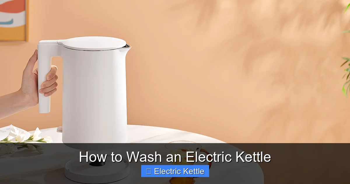 How to Wash an Electric Kettle