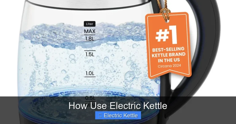 How Use Electric Kettle