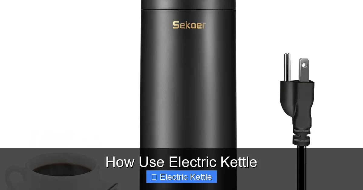 How Use Electric Kettle