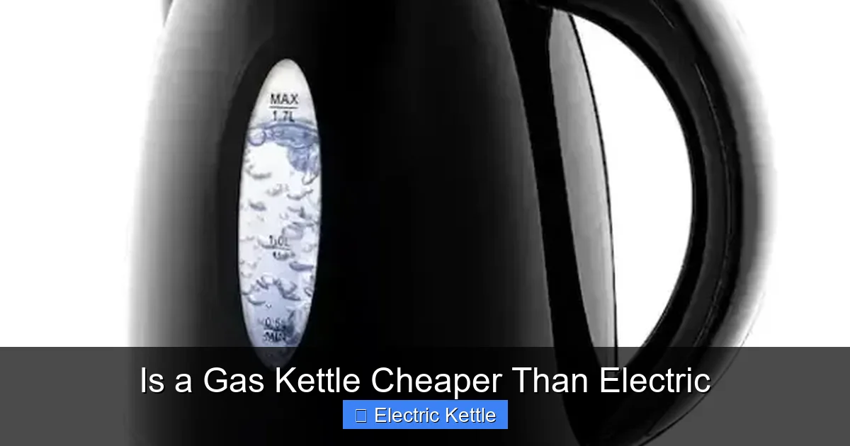 Is a Gas Kettle Cheaper Than Electric
