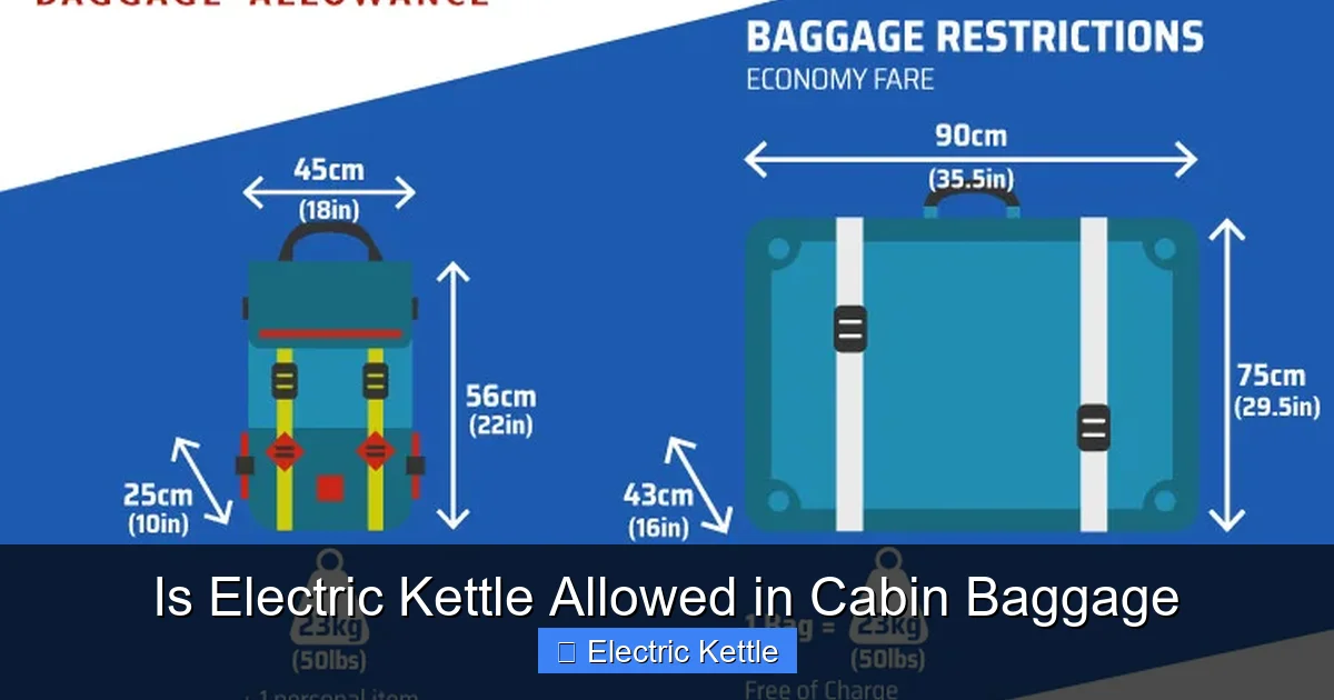 Is Electric Kettle Allowed in Cabin Baggage