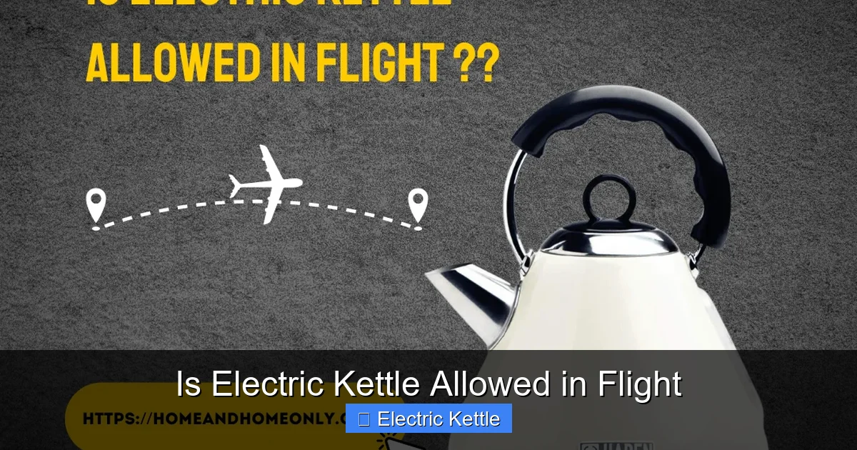Is Electric Kettle Allowed in Flight
