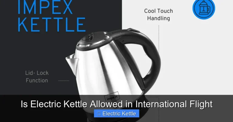 Is Electric Kettle Allowed in International Flight