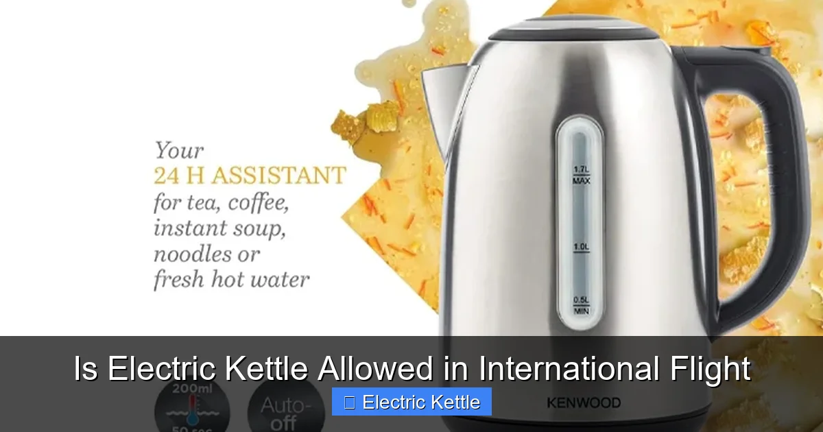 Is Electric Kettle Allowed in International Flight