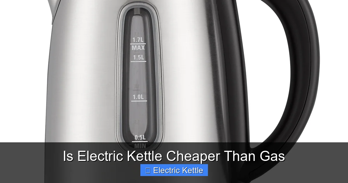 Is Electric Kettle Cheaper Than Gas