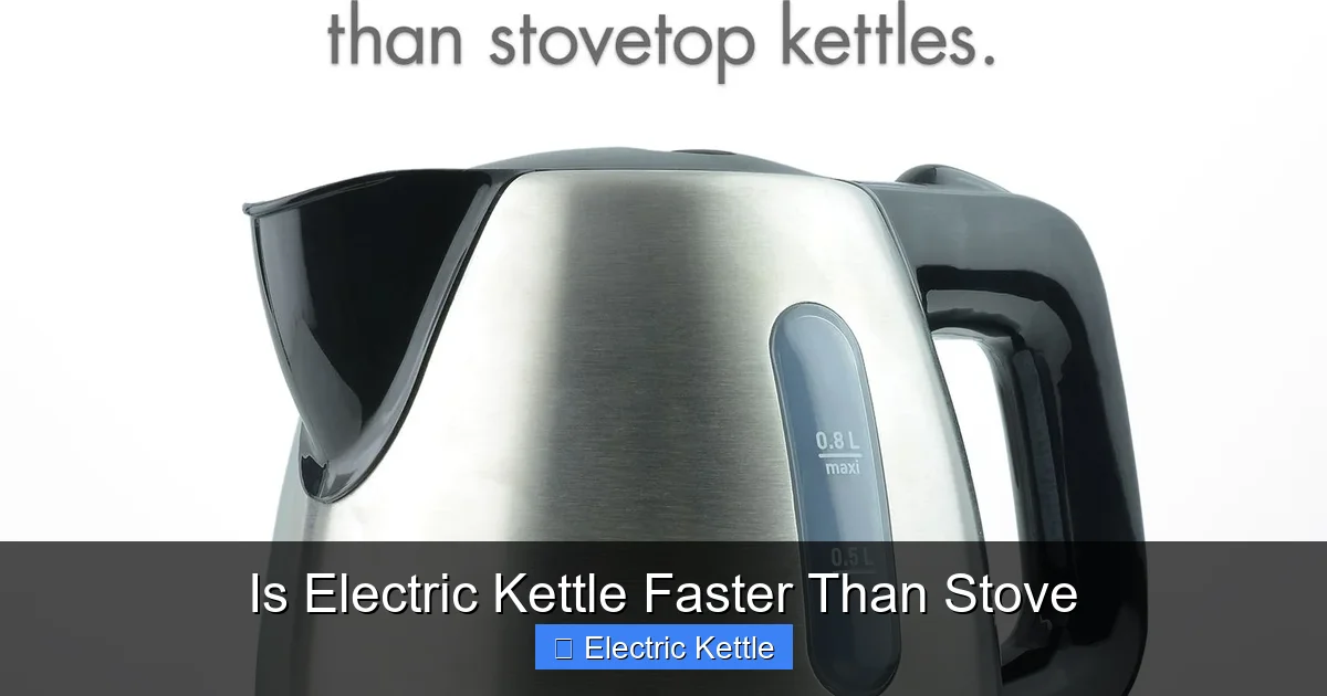Is Electric Kettle Faster Than Stove