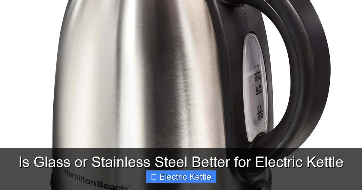 Is Glass or Stainless Steel Better for Electric Kettle