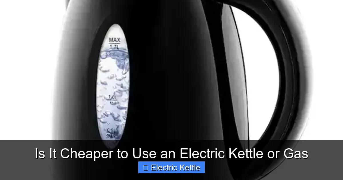 Is It Cheaper to Use an Electric Kettle or Gas