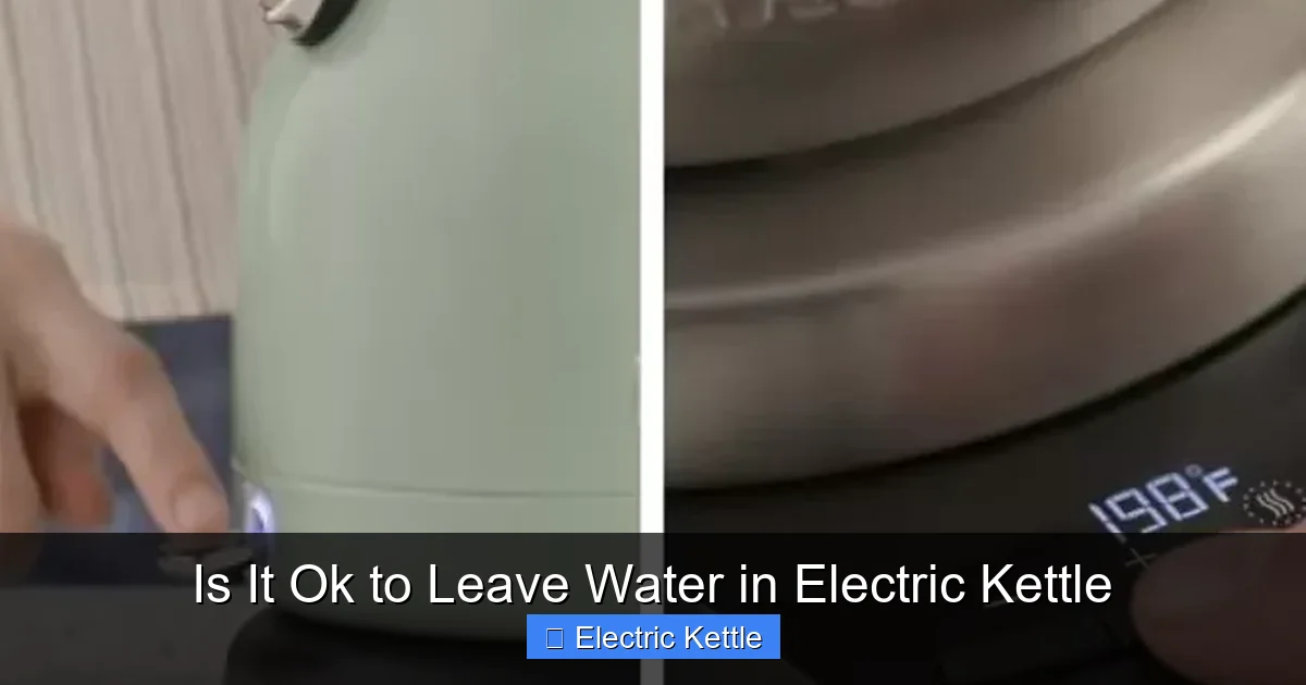 Is It Ok to Leave Water in Electric Kettle