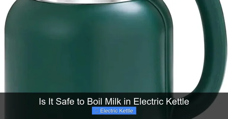 Is It Safe to Boil Milk in Electric Kettle