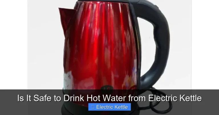Is It Safe to Drink Hot Water from Electric Kettle