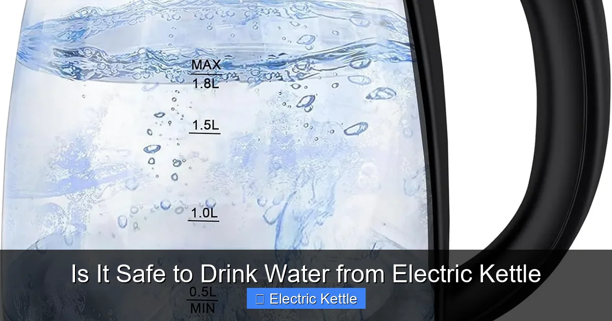 Is It Safe to Drink Water from Electric Kettle
