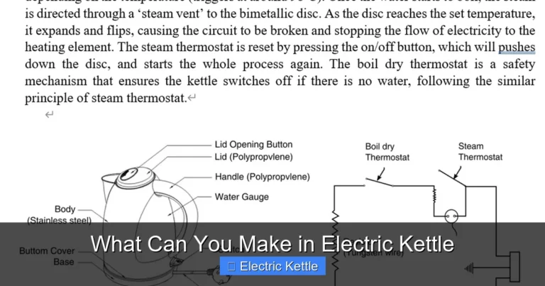 What Can You Make in Electric Kettle
